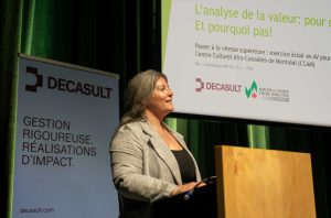 Andreanne Martin présentantation sur l'analyse de la valeur